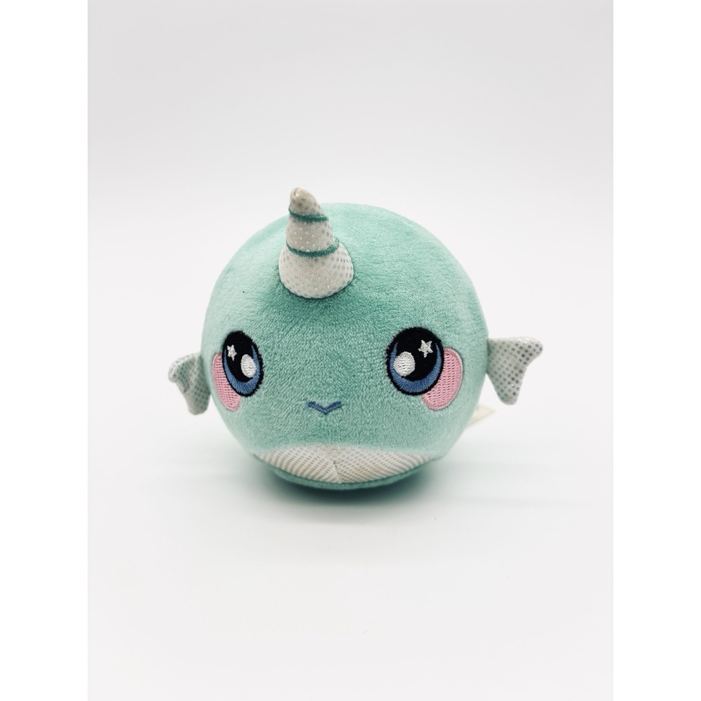 SQUEEZAMALS Nadia Norwhal Plush 5 Inch Blue Scented Slow Rise Toy 2018